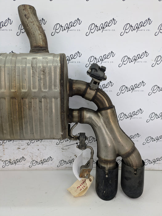 BMW F97 X3 M S58 Engine Rear Valved Black Tip Exhaust Muffler Silencer 8093523 *Damaged*