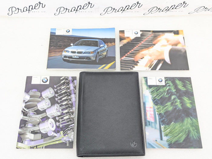 BMW E46 Coupe 330Ci 325Ci Owners Care Technical Service Radio Manuals & Leather Slip Case 01410158112