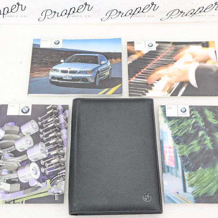 BMW E46 Coupe 330Ci 325Ci Owners Care Technical Service Radio Manuals & Leather Slip Case 01410158112