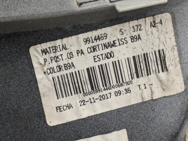 2016 2017 2018 Audi 8U Q3 Rear Bumper Cortina White (LB9A) 8U0807067F