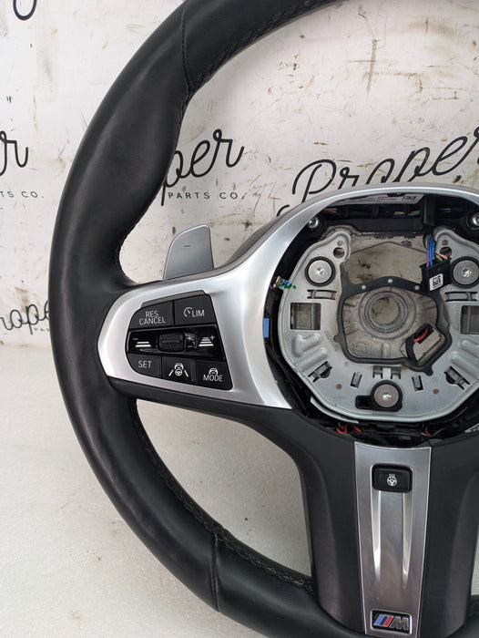 BMW G22 G23 G20 G26 430ix 330ix 330ex M Sport Heated Leather Steering Wheel W/Paddle Shifters 32308746693