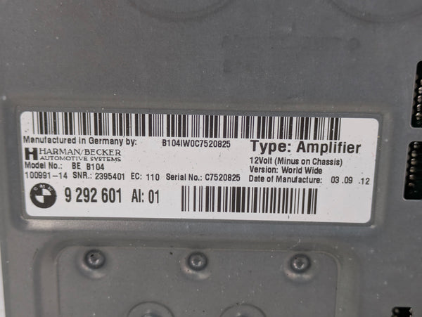 BMW F30 F31 F32 F33 F34 F36 335xi 330xi 340xi 328xi 320xi Pre-LCI Harman Kardon Amplifier 9292601