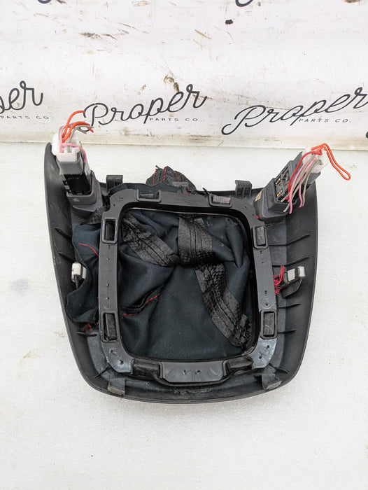 Hyundai BK1/BK2 Genesis Coupe Automatic Shifter Trim & Shift Boot Carbon Fiber 84650-2M000 *Damage*
