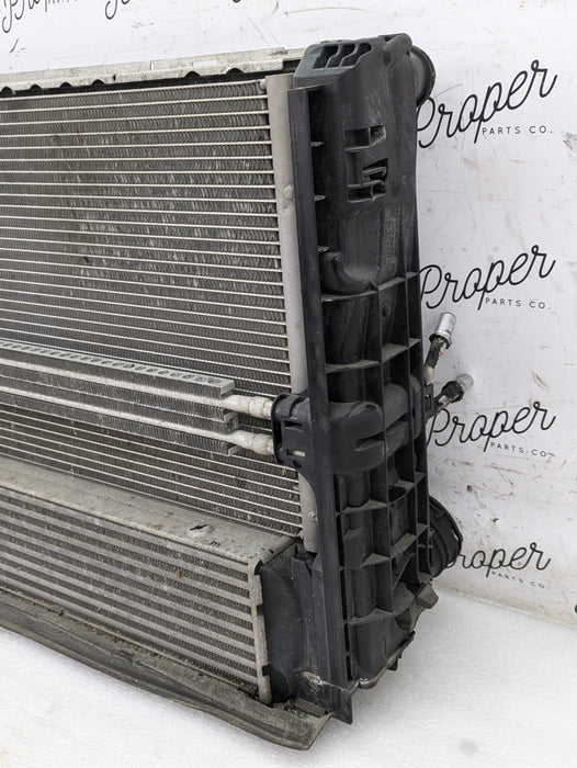 BMW E92 E93 E90 335xi 335i N55 N54 Manual Transmission Engine Cooling Pack Radiator/AC Condenser/Intercooler 17117558480