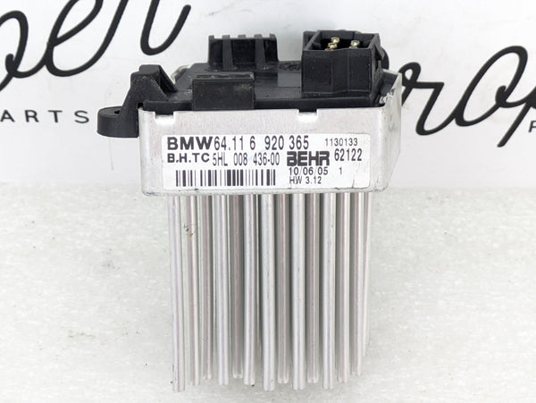 BMW E46 M3 330ci 328ci 325ci 323ci 320i HVAC AC Heater Blower Motor FSR Final Stage Resistor 64116923204/6920365