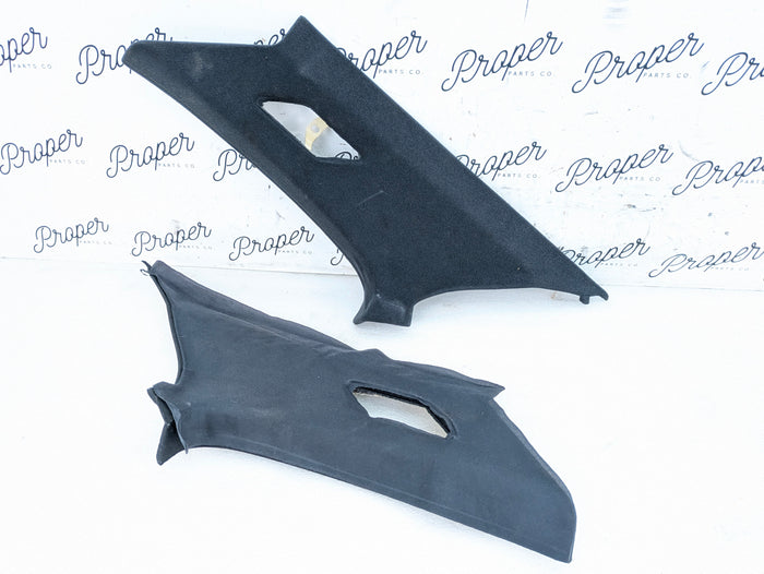 BMW E46 M3 330ci 328ci 325ci 323ci Coupe Left/Right C Pillar Set Black 8222621/8222622 *DAMAGED*