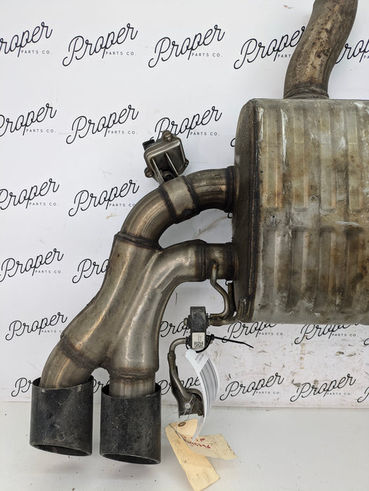 BMW F97 X3 M S58 Engine Rear Valved Black Tip Exhaust Muffler Silencer 8093523 *Damaged*