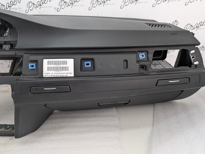 BMW E92 E91 E90 335xi 330xi 328xi 325xi 323i M3 Black Non-iDrive/Non-Navigation/Single Scoop Dashboard & Airbag 7143779