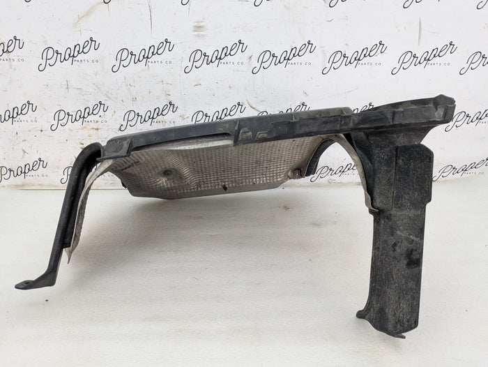 Porsche 996.2 911 Carrera 4 Rear Left Bumper Guide Bracket/Exhaust Muffler Heat Shield 99650547901