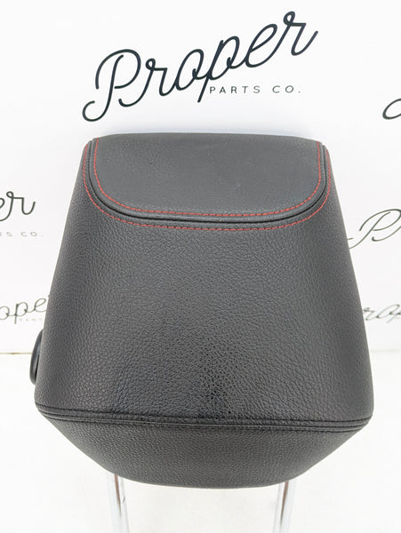 BMW F30 F31 F34 F36 Front Left/Right Sport Seat Black Leather Head Rest W/Red Stitching 52107362611