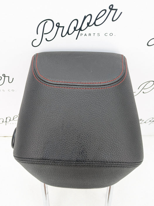 BMW F30 F31 F34 F36 Front Left/Right Sport Seat Black Leather Head Rest W/Red Stitching 52107362611