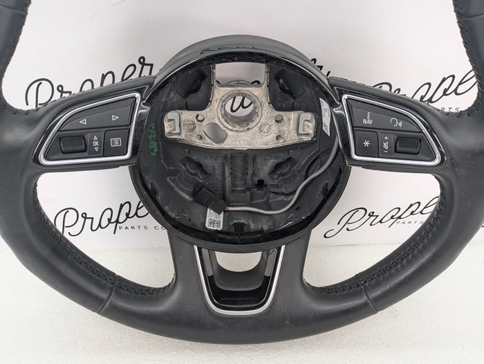2016-2018 Audi 8U Q3 Black Leather Steering Wheel 8U0419091A