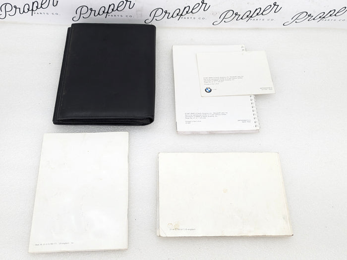 BMW E39 5 Series Owners Radio Phone Manual & Leather Slip Case 01419791277