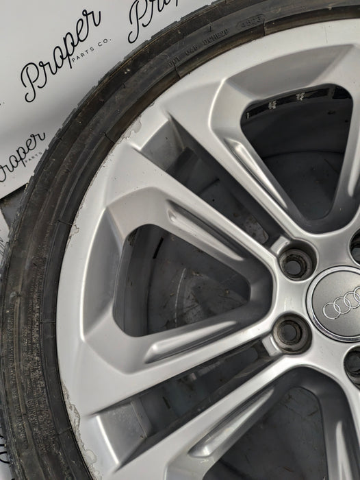 2015-2018 Audi 8U Q3 Aluminum Double 5 Spoke Wheel Set 8.5J X 19 Et 36 8U0601025AD