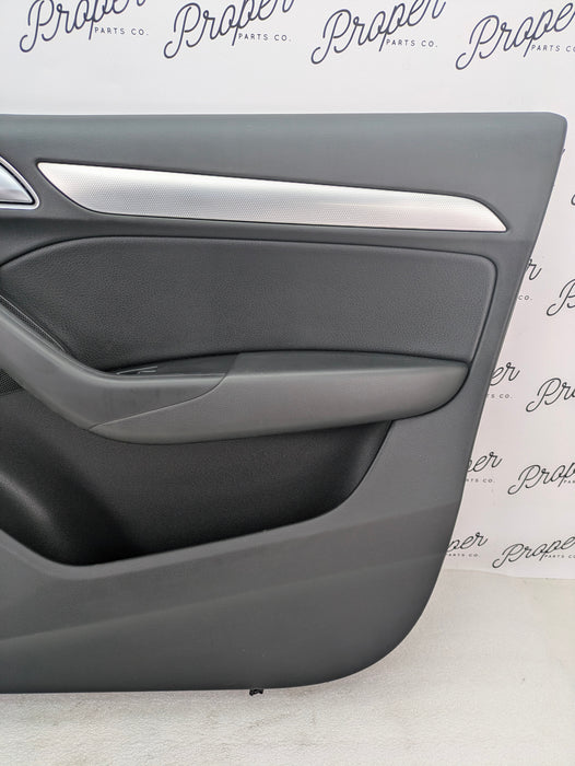 2016-2018 Audi 8U Q3 Right Front Interior Door Panel Black 8U18994R2