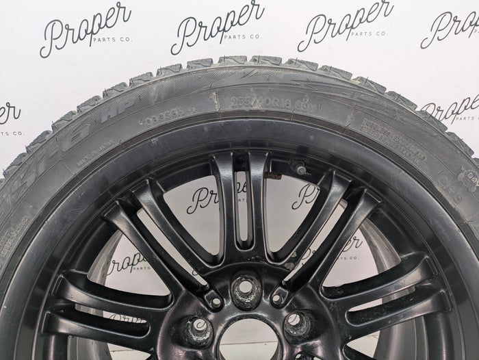 BMW E46 M3 OEM Black Staggered Style 67 Front M-Double Spoke Wheels/Rims Set Of 4 18X8 18x9 2229950/2229960 *Note*