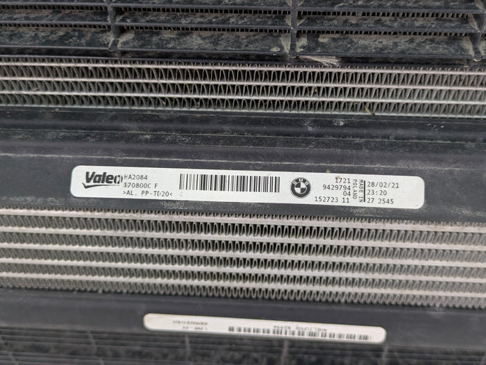 BMW G20 330ix M Sport B46 Radiator Cooling Pack W/AC Condenser & 500W Electric Fan Motor Shroud