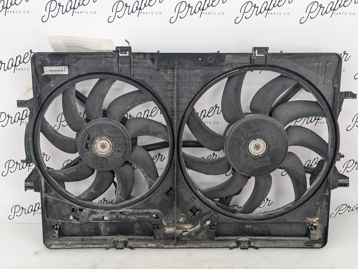 2018 Audi 8U Q3 Dual Cooling Fans & Shroud Assembly Module 8K0121003AG/8K0959501