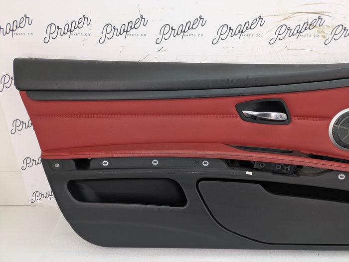 BMW E92 M Sport Interior Seats Set Coral Red Leather 8695884/6970729/6970730/9168956/6962584/7119846/7119815