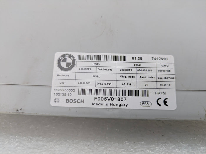 BMW F36 435xi Hatch Tailgate Trunk Lift Control Unit Module 7412610