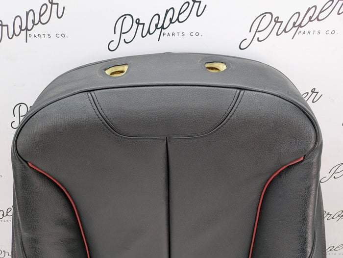 BMW F30 F31 F34 F36 335xi Front Right/Passenger Side Black Leather Sport Seat Heated Back Cushion W/Red Stitching 9514407
