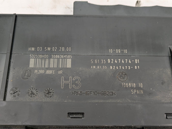 BMW E90 E91 E92 E93 3 Series Junction Box Body Control Module JBE BCM  9247474 *Damage*