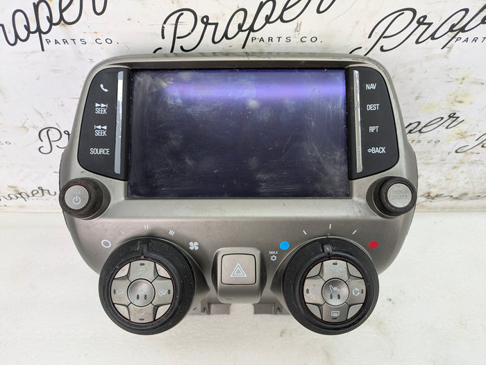 2015 Chevrolet 5th Gen Camaro 2SS HVAC Climate Control Navigation Display Panel 23286602 *Damaged*