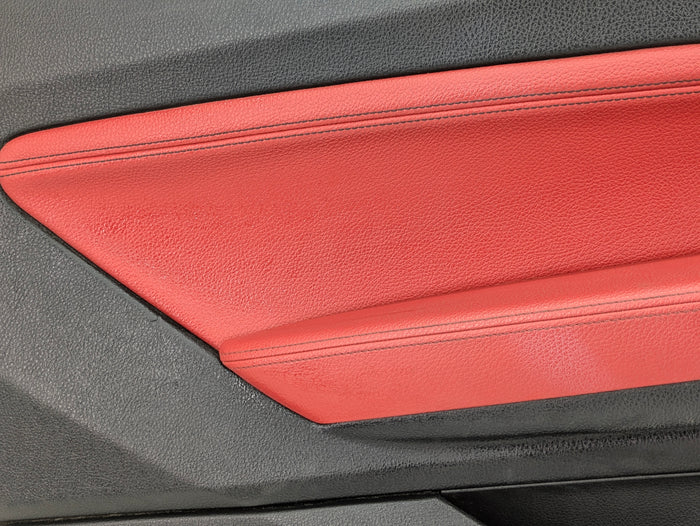 BMW F22 228xi M235xi 230xi M240xi Left/Driver Side Front Coral Red Interior Door Panel Card 7268403