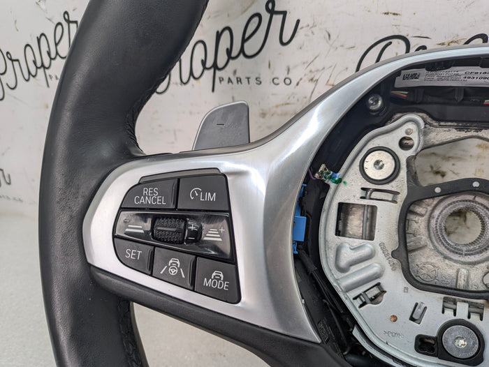 BMW G22 G23 G20 G26 430ix 330ix 330ex M Sport Heated Leather Steering Wheel W/Paddle Shifters 32308746693