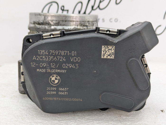 BMW F30 F32 F33 F34 F36 335xi 335i 435xi 435i N55 Engine Throttle Body 7597871