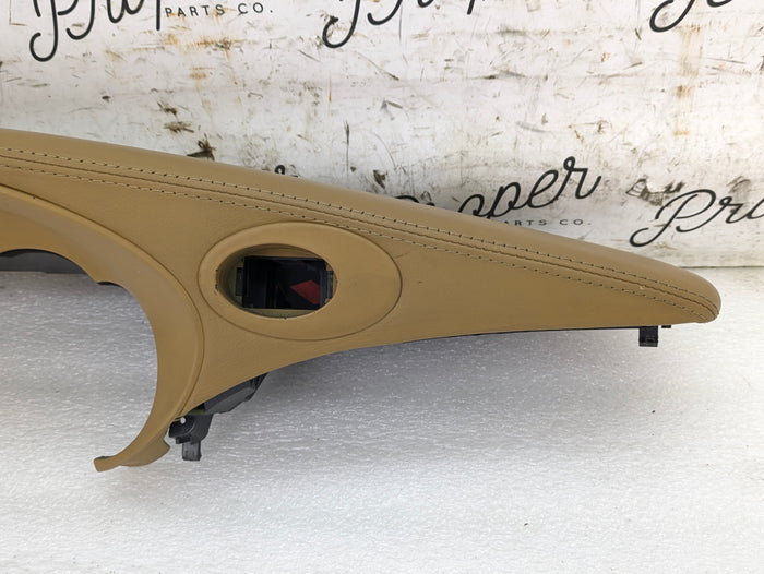 Porsche 996.2 911 Carrera 4 Dashboard Instrument Gauge Cluster Surround Trim Savanna Beige Leather 99655205903