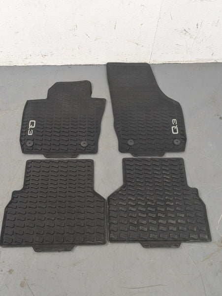 Audi 8U Q3 Front & Rear Rubber/Winter Floor Mats Set 8U1061221/8U0061511