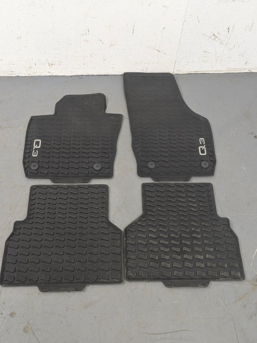 Audi 8U Q3 Front & Rear Rubber/Winter Floor Mats Set 8U1061221/8U0061511