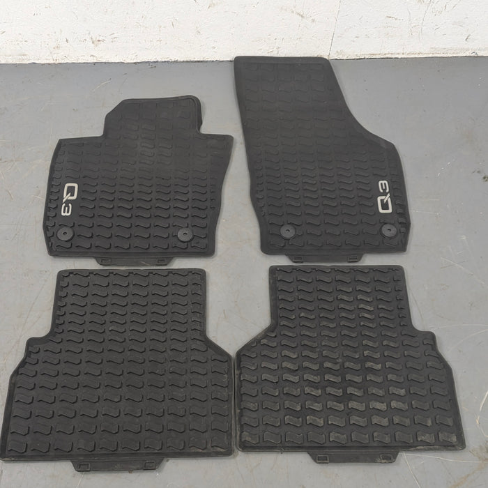 Audi 8U Q3 Front & Rear Rubber/Winter Floor Mats Set 8U1061221/8U0061511