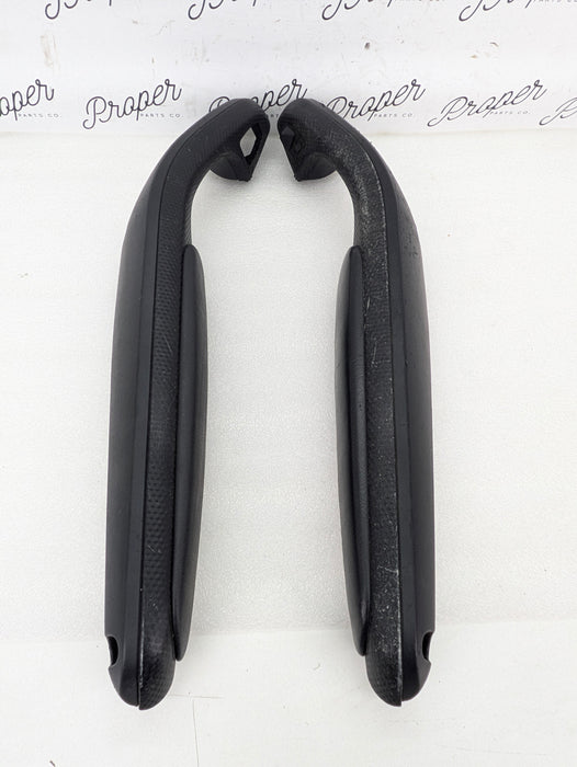 BMW E46 M3 ZHP 330Ci Coupe/Convertible Black Cube Door Handle Armrest Trim Set 51417904069/51417904070 *Damaged*