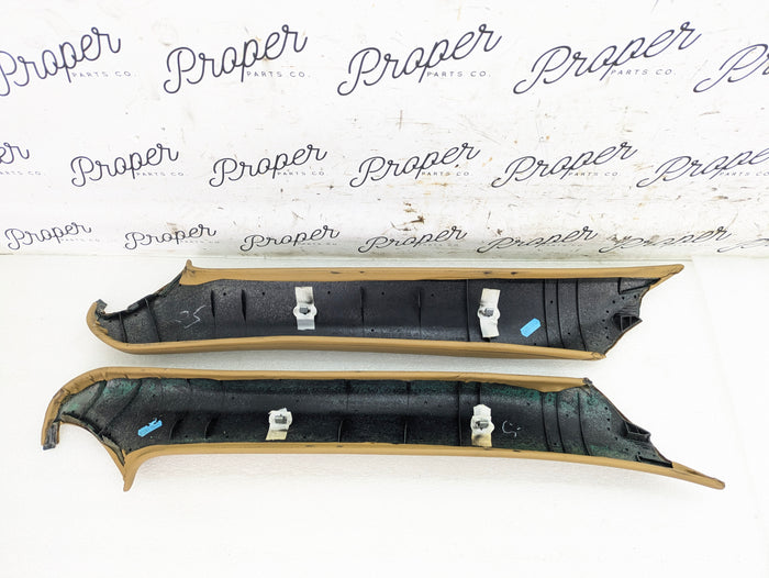Porsche 996.2 911 Carrera 4 Cabriolet Convertible Left/Right A Pillar Set Savanna Beige 99655518211/99655518111