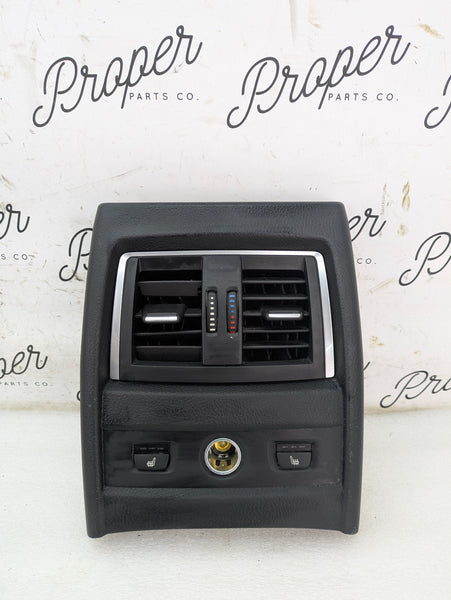 BMW F36 435xi Rear Center Console Vent Trim & Heated Seat Switch 9222046 *DAMAGED*