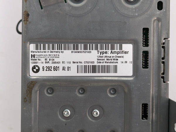 BMW F30 F31 F32 F33 F34 F36 335xi 340xi 330xi 328xi 320xi Pre-LCI Harman Kardon Amplifier 9292601