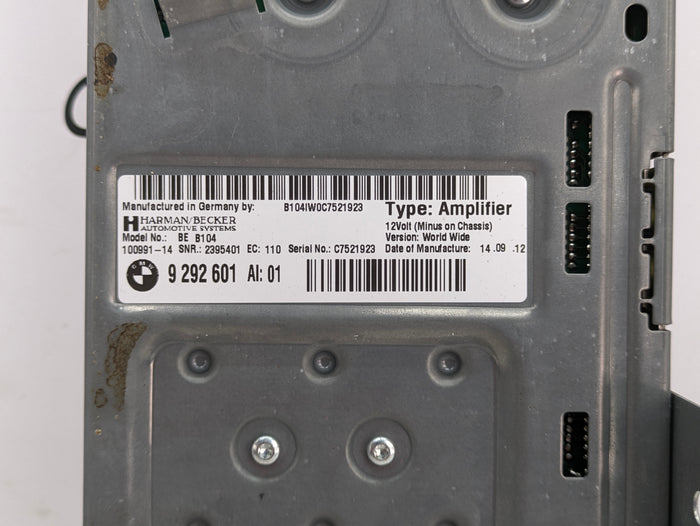 BMW F30 F31 F32 F33 F34 F36 335xi 340xi 330xi 328xi 320xi Pre-LCI Harman Kardon Amplifier 9292601