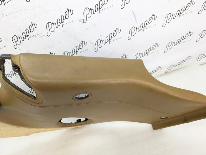 Porsche 996.2 911 Carrera 4 Cabriolet Convertible Right/Passenger Side Rear Interior Trim Panel Savanna Beige Leather 99655507213