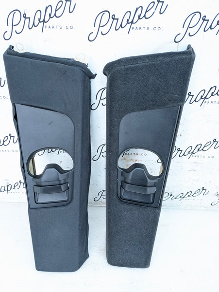 BMW E46 M3 330ci 328ci 325ci 323ci Coupe Left/Right B Pillar Set Black 7057296/7057295
