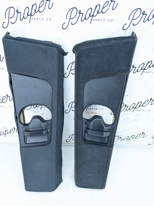 BMW E46 M3 330ci 328ci 325ci 323ci Coupe Left/Right B Pillar Set Black 7057296/7057295