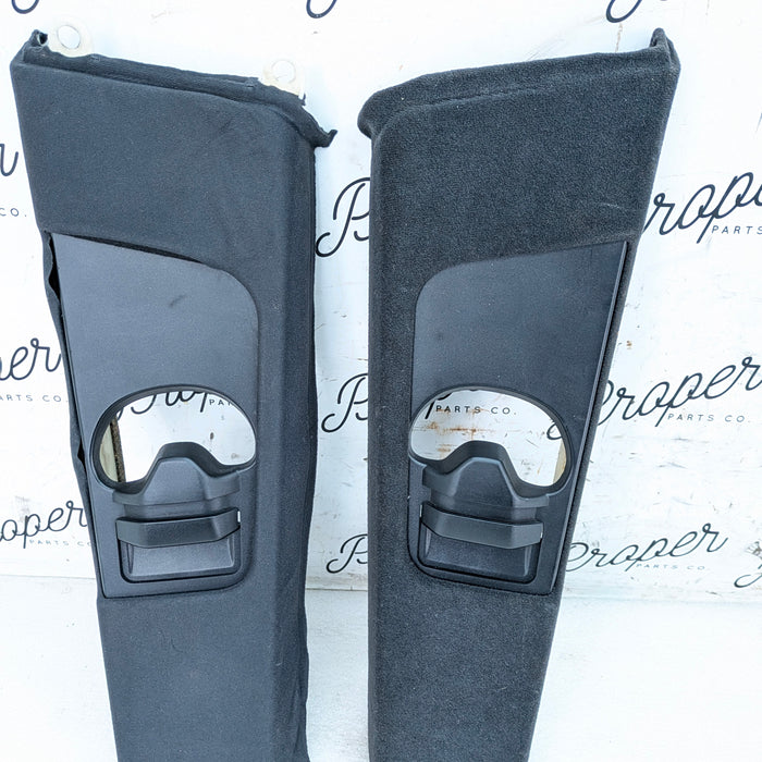 BMW E46 M3 330ci 328ci 325ci 323ci Coupe Left/Right B Pillar Set Black 7057296/7057295