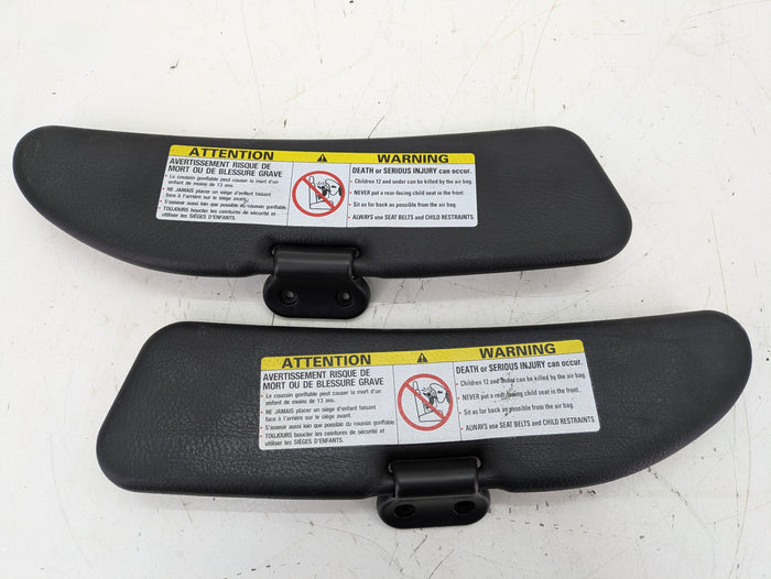 BMW Z3 M Roadster Right/Left Black Sun Visor Set 51168410185/51168410186