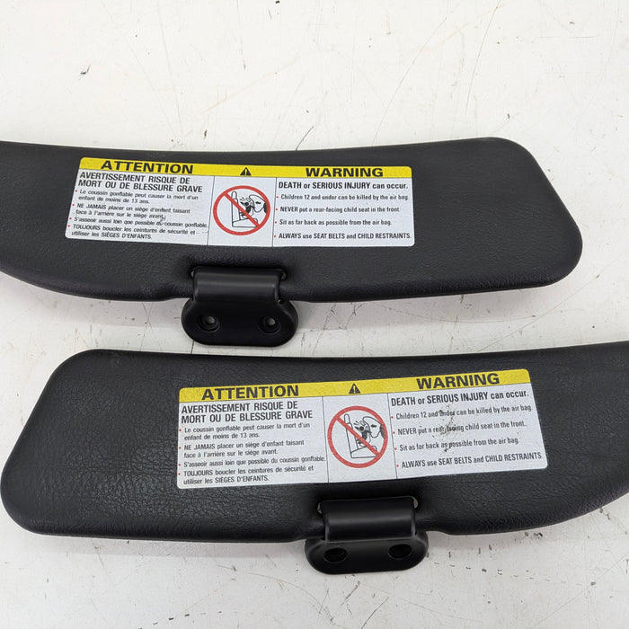BMW Z3 M Roadster Right/Left Black Sun Visor Set 51168410185/51168410186
