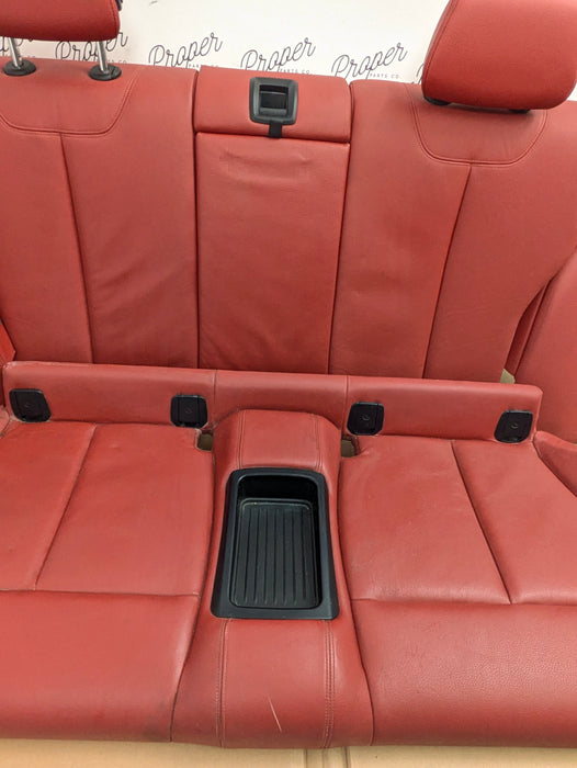 BMW F22 228xi M235xi 230xi M240xi Coral Red Dakota Leather Rear Seats Set