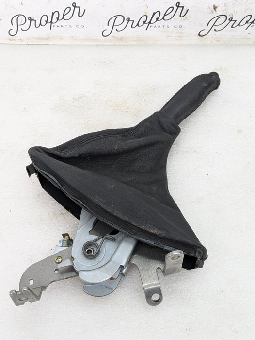 BMW E46 M3 Handbreak Pull Lever Black Leather Handle 1164489