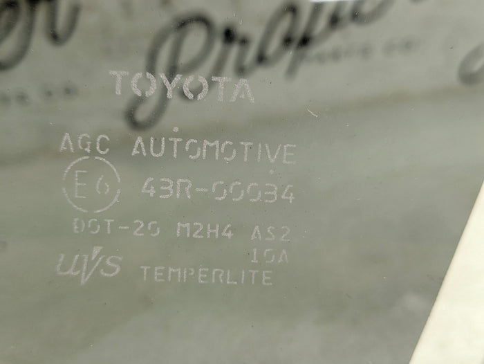 Toyota GZEA14 GR Corolla Left/Driver Side Front Door Window Glass 68102-12D80