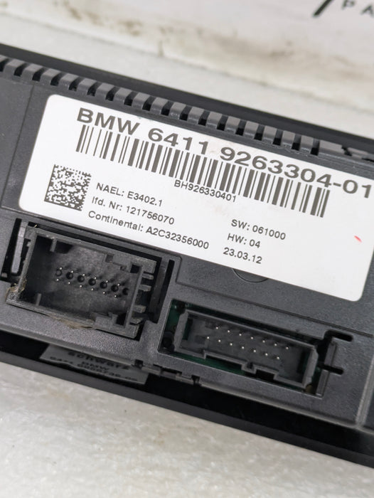 BMW E90 E91 E92 E93 335i 330i 328i 325i 323i Climate Control HVAC Buttons 9263304