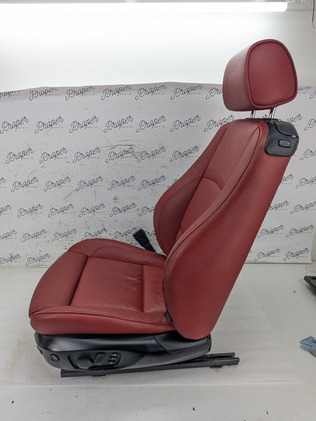 BMW E92 M Sport Interior Seats Set Coral Red Leather 8695884/6970729/6970730/9168956/6962584/7119846/7119815